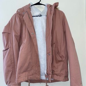 Charlotte Russe | Furry Lined Coat w/ Hood | Size XL